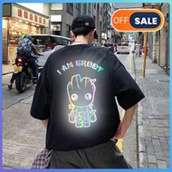I Am Groot 7-color reflective t-shirt with loose form, loose sleeves for Men and Women - very cool