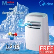 MIDEA 1.5HP MPF-12CRN1 (Ionizer) PORTABLE AIR CONDITIONER AIRCOND AIR COND