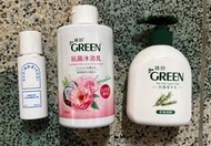 中化 綠的抗菌組合 沐浴乳 洗手乳 洗卸凝膠