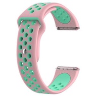 全城熱賣 - 適用於Fitbit Versa 硅膠雙色錶帶（粉水鴨）