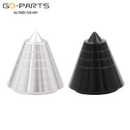 Machined Solid Aluminum Isolation Spike Cone Feet Stand Damper For Hifi Turntable Speaker AMP 30x31mm 39x31mm 44x31mm M6 M8