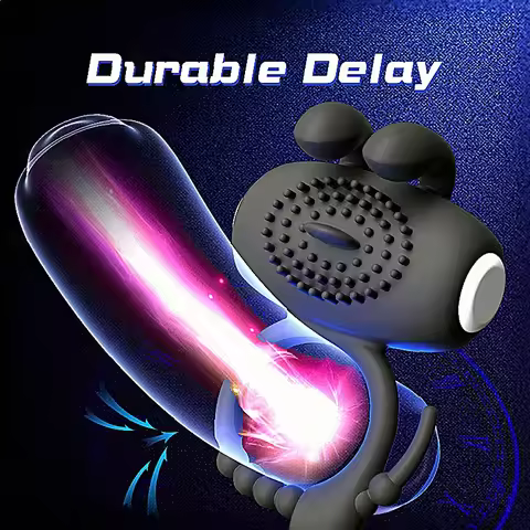 Mens Vibrating Cock Ring With Silicone Design Provides Intense Vibration For Stronger Longer Lasting