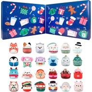 2025 Holiday Christmas Advent Calendar 24 Day Plush Toy Blind Box Countdown Squishmallow Style Colle