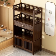 Tea Cabinet Tea Storage Rack Tea Table Side Cabinet Tea Rack Solid Wood Storage Rack Tea Storage Cab