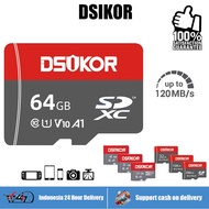 Dsikortm Flash Card High Speed Flash Card Micro TF Flash Card Shooting 4K TF Flash Card 32GB 64GB 12