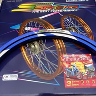 วงล้อ S Strong แถมเสื้อ วงล้อเอสสตรอง ขอบล้อ โลลายสายฟ้า ล้ออาร์กอน ล้อAKRONT ลายสายฟ้า ขอบ17 ขนาด 1