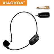 Xiaokoa N80 2.4 กรัมไมโครโฟนไร้สาย 40-50 เมตรที่มีเสถียรภาพส่งไร้สายชุดหูฟังและมือถือ 2 in 1 สำหรับเ