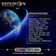 Fan Imperion FA-G12-05 Comet 120mm Gaming Fan, RGB