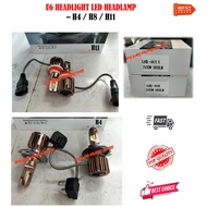 U6 LED LIGHTING H4 / H8 / H11 HEADLIGHT LED HEADLAMP 2V30W 3600LM