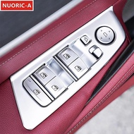Window Glass Lifting Buttons Frame Decoration Cover Trim For BMW 5 Series G30 2018-2022 LHD Car Styl