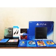 (1TB) PS4 Fat + 110 Games Digital + 2 Original CD Games + 2 Wireless New Joystick + All Need Cable (