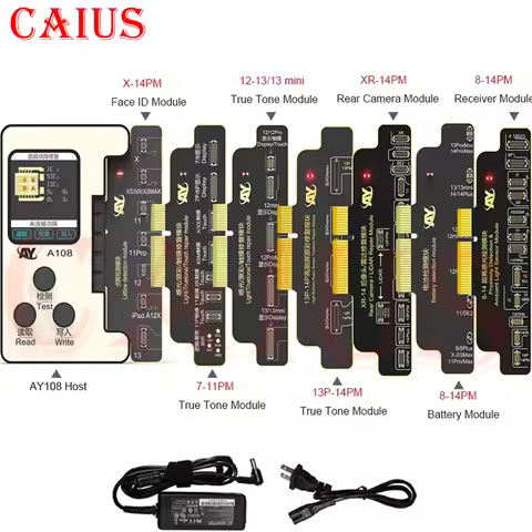AY A108 BOX Programmer Screen Truetone Earpiece Rear Camera LiDAR Battery Repair Programmer Board To