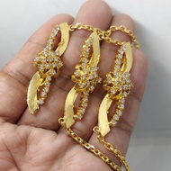 Peniti Kebaya Mata Siput Lapis Emas 24k