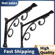 2Pcs Wall Mounted L Shaped Angle Bracket Multifuntional Brace Shelf Brackets Decorative Shelf Bracke