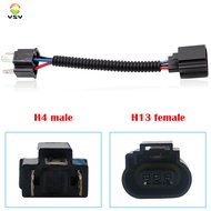 1pcs H4 male to H13 female Conversion Connector Wiring Harness Headlight Fog Light Plug Cable Socket