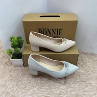 BONNIE KASUT HEELS 8156-56A COLOUR SILVER L.GOLD TUMIT 2INCI