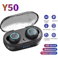 Y50 TWS Fone Bluetooth Earphones Wireless bluetooth headset Touch Control Wireless Bluetooth Headset