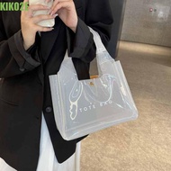 KIKO2E PVC Transparent Bag, Storage Bag Tote Bag Jelly Handbags, Travel Summer Cosmetic Bag Beach Ba