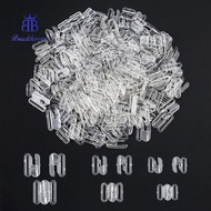1box 120pcs 3 styles Plastic Bikini Clips Bra Clasp Replacement Part Lingerie Front Closure Clear 17