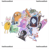Familiesandflash 30Pcs/Bag Adventure Time Cartoon Stickers Luggage Skateboard Laptop Stickers Toy