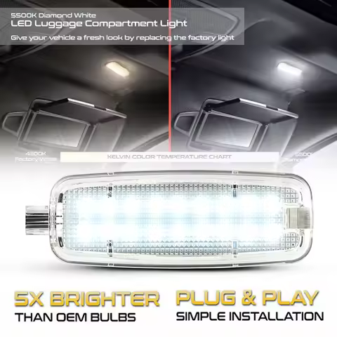 LED Interior Sun Visor Vanity Mirror Lamp Reading Light For Audi A6 C6 C7 A4 B7 B8 A3 8P 8V TT 8J A5