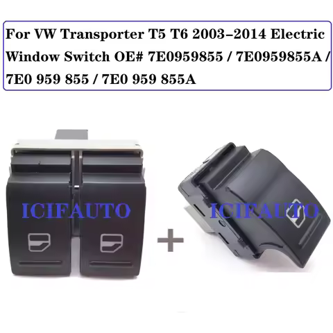 Electric Window Switch for VW Transporter T5 T6 2003-2014 OE# 7E0959855 / 7E0959855A / 7E0 959 855 /