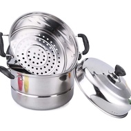 ❈Stainless Steamer And Cooker 28 cm steamer for siomai and siopao siomai steamer Cooking Pot steamer