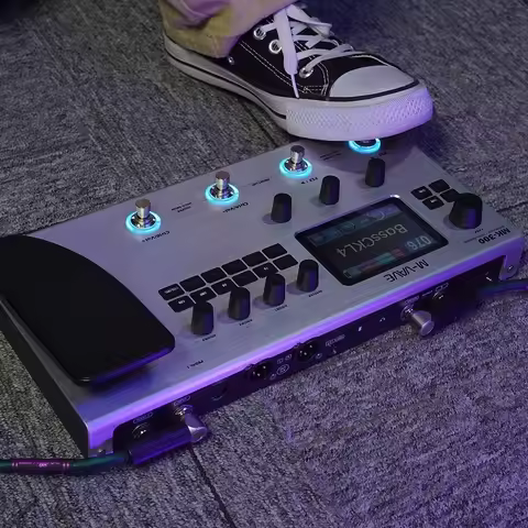 M-VAVE MK-300 Electric Guitar Multi-Effect Processor 150s Looper 128 Drums MIDI DAW 10h Battery ANN 
