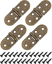 QUARKZMAN Folding Table Hinge 4 Pieces Iron 270 Degree Round Edge Sewing Machine Table Butler Shell 