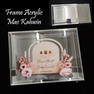 Frame Acrylic Duit Hantaran Kahwin / Frame duit mas kahwin/acrylic transparent /8.5"x7"x2" (M) Dulan