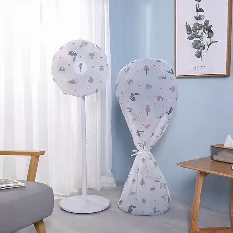 PEVA Waterproof Fan Dust Cover Fan Cover Household Stand Fan Protective Cover Fan Safety Cover Home 