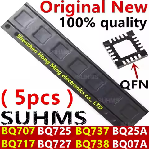 (5piece) New BQ25A BQ707 BQ07A BQ717 BQ725 BQ727 BQ737 BQ738 BQ24725A BQ24707 BQ24707A BQ24717 BQ247