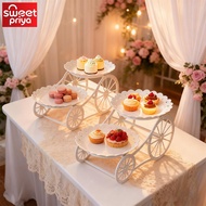 2/3 Tier Wedding Dessert Display Rack Tray Cupcake Cake Stand Plate Shelf Party Serving Platter甜品架ra