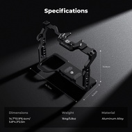K&F CONCEPT Sony full camera rabbit cage for Sony A7M5/A7M4/A7R5/A7M3/A7R3 Camera