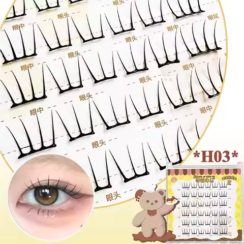 DIY Noglue Eyelashes Paper-thin False Eyelashes Liquid Bond Eyelash Glue Zero Touch Feeling Eye Lash
