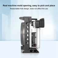 TECHCHIP- A6400 / A6300 / A6100 / A6000 Wood Handle Metal Camera Cage Stabilizer Rig Accessories