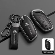 MG Car Key Cover Leather Auto Key Case for Car For MG ZS EV MG6 EZS HS EHS Car Interior Accessories