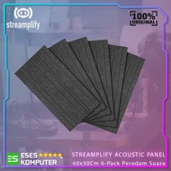 STREAMPLIFY ACOUSTIC PANEL 6-Pack | Soundproofing Foam Panel