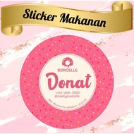 MESSES STRAWBERRY DONUT PRODUCT STICKER