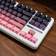 Popular High-Line Blackberry Powder Side Engraved Transparent Keycap pbt Material Suitable for Taran