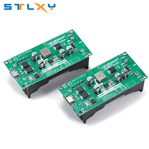 Type-C 15W 3A 18650 Lithium Battery Charger Module DC-DC Step Up Booster Fast Charge UPS Power Suppl