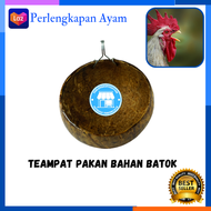 Tempat Pakan Ayam Batok tempat pakan ayam bahan batopk mangkuk pakan ayam mangkok wadah pakan tempat