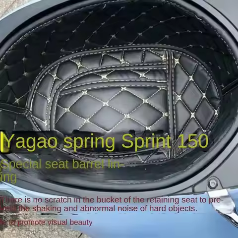 Motorcycle Storage Box PU Leather Rear Trunk Cargo Liner Protector Accessories For PIAGGIO Vespa 150