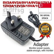 [SG FREE 🚚]AC TO DC ADAPTER 12V1A/12V2A/12V3A/9V1A/ 9V2A/5V2A/6V2A/15V1A/15V2A UK SWITCHING POWER SU