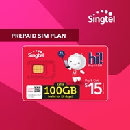 Singtel SGD15 hi Prepaid SIM Card (SIM Card to be registered within 7days)
