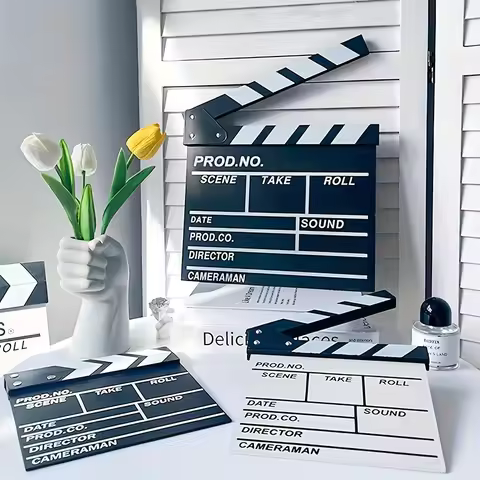 1 Piece Wooden Film Director's Memo Board, Creative Desktop Decoration, Wall Hanging, Daily Life Mem