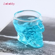 [Lohobby] Skull Head Bottle Decanter Whiskey Vodka Wine Glass Crystal Shot Glass -75ml