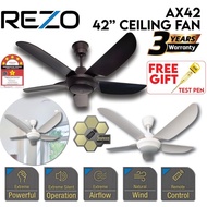 Ceiling Fan REZO AX42 42” / REZO MY56 POWERFUL CEILING FAN WITH 5 SPEED REMOTE CONTROL / DEKA DR9 60" REGULATOR 5 SPEED