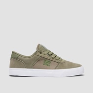 Sale dc teknic suede men's sneakers original men's casual shoes -deep forest