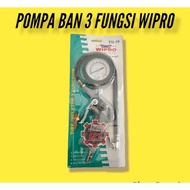 WIPRO 3-FUNCTION TIRE PUMP TIRE PRESSURE GAUGE WIPRO TIRE PUMP TOOL